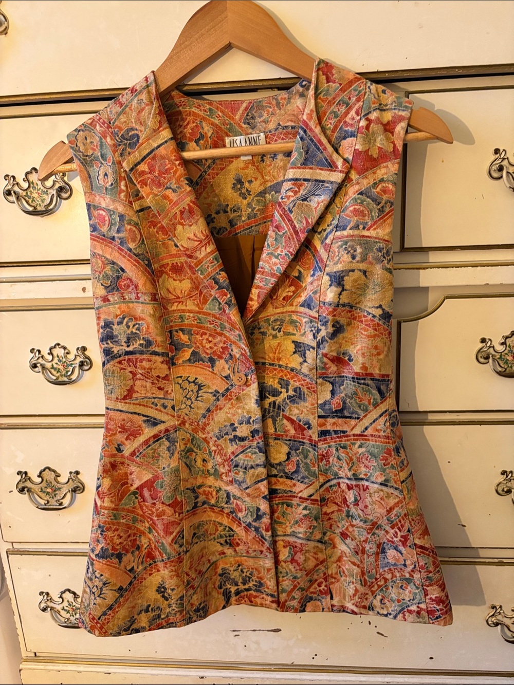 Patterned Blazer Vest